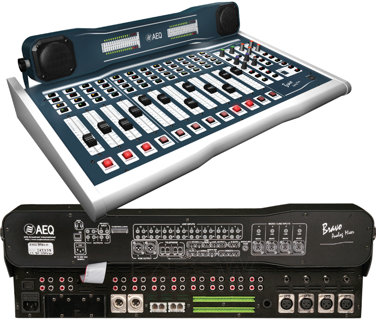 AEQ Bravo console broadcast radio
